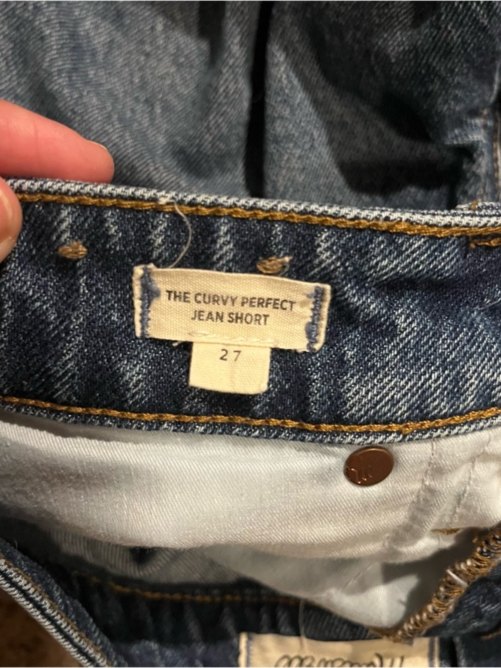Madewell The Curvy Perfect Vintage Mid-Length Short - Picture 4 of 4